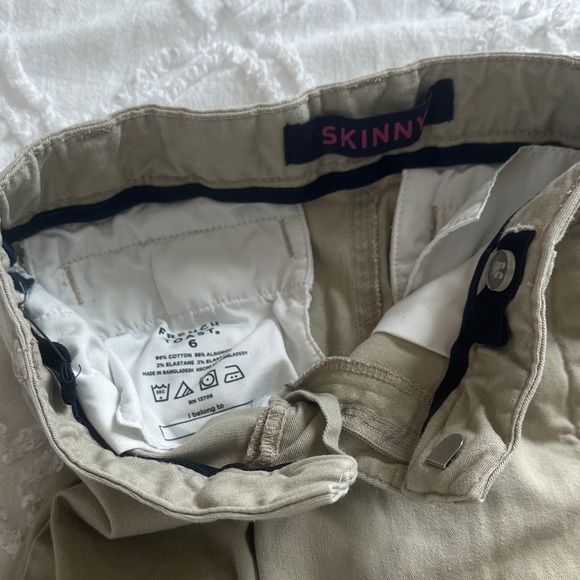 Kids Girls Uniform Pants Set - Beige, Navy, Black - Picture 2 of 7